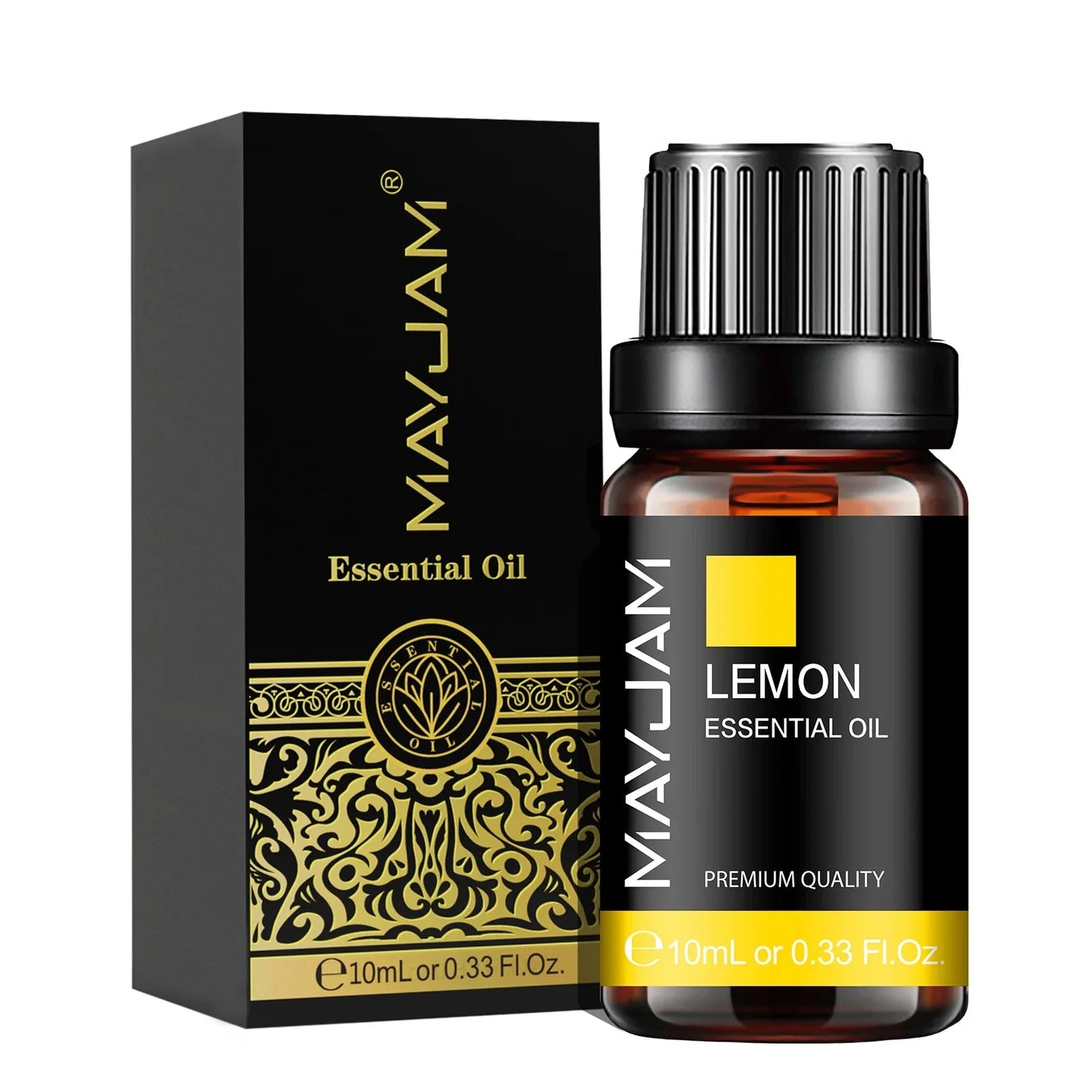 MAYJAM 10ML Lavender Lemongrass Jasmine Vanilla Eucalyptus Rose Lemon Essential Oil for Humidifier Diffuser Candle Making