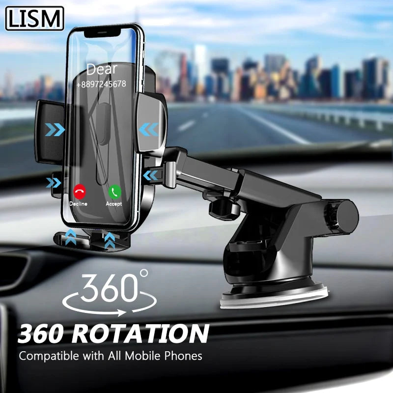 OLPAY Sucker Car Phone Holder Mobile Phone Holder Stand in Car No Magnetic GPS Mount Support for Iphone 12 11 Pro Xiaomi HUAWEI