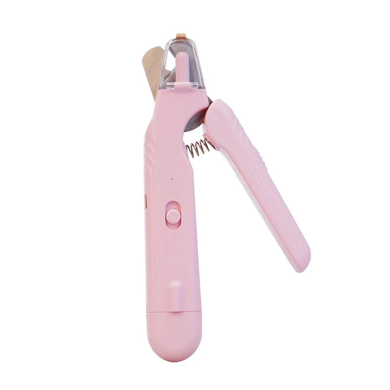 2 in 1 Pet Nail Clippers with Led Light Dog Cat Special Blood Line Scissors Multifunction Animals Paw Nail Trimmer Pet Supplies