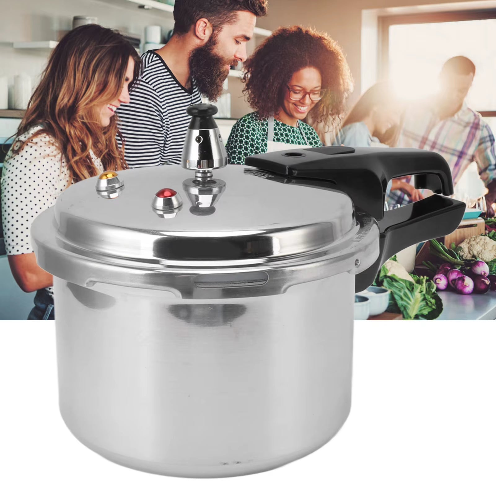 Aluminium Alloy Mini Pressure Cooker 3 Liter Aluminium Alloy Pressure Cooker 18Cm Bottom 3L Mini Pressure Cooker for Gas Stove