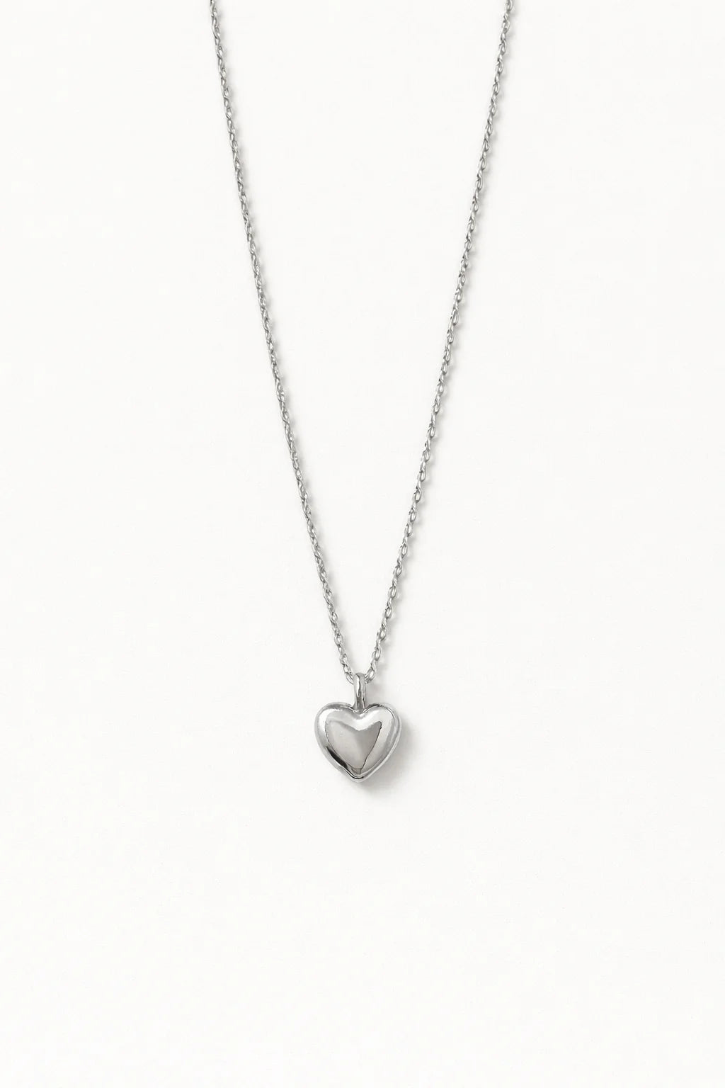 Stainless Steel Silver Heart Necklace for Women