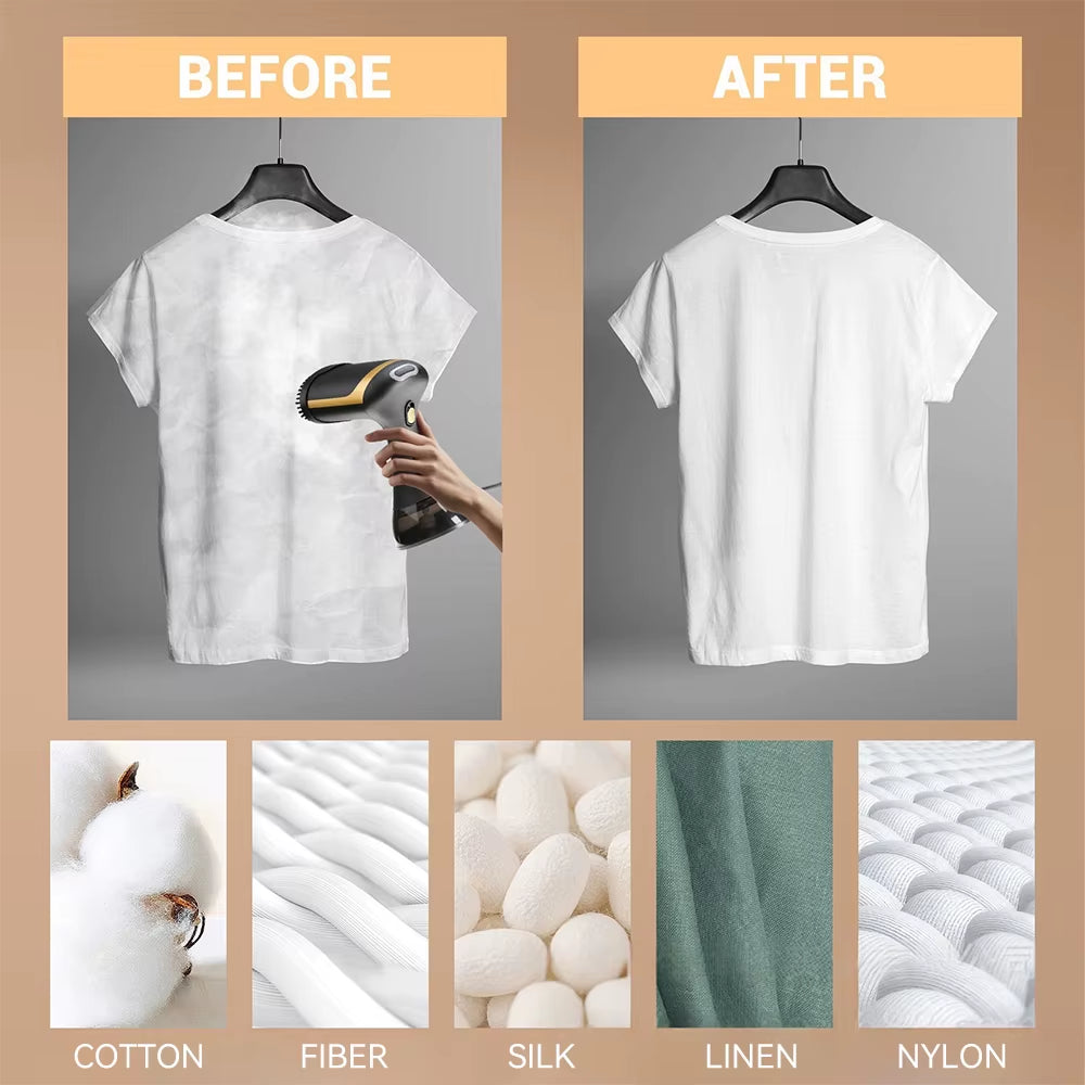 Revolutionize Your Travel Experience with the Ultimate Portable Garment Steamer - Quick Heating Handheld Iron for Effortless Wrinkle-Free Clothing