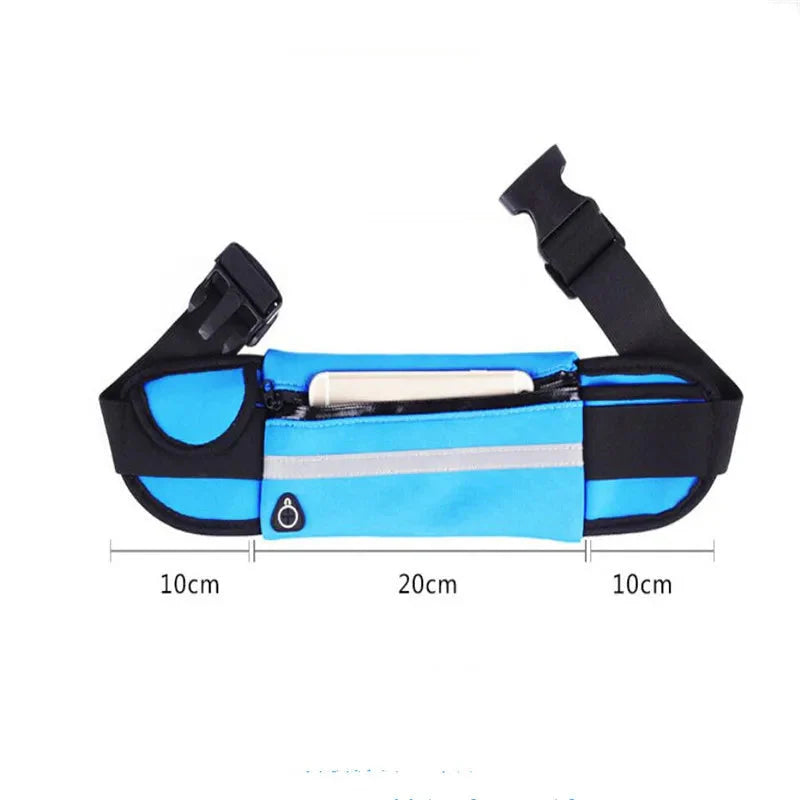 Running Waist Bag Men Women Marathon Cycling Multi-Functional Bags with Water Bottle Waterproof Phone Bag Unisex Waist Belt Pack