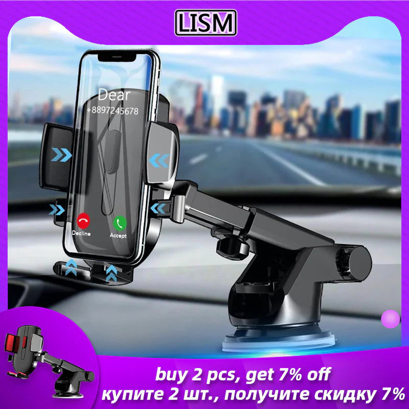 OLPAY Sucker Car Phone Holder Mobile Phone Holder Stand in Car No Magnetic GPS Mount Support for Iphone 12 11 Pro Xiaomi HUAWEI