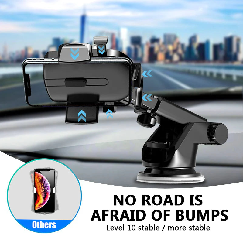OLPAY Sucker Car Phone Holder Mobile Phone Holder Stand in Car No Magnetic GPS Mount Support for Iphone 12 11 Pro Xiaomi HUAWEI