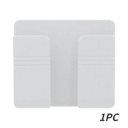 4/2/1Pcs Multifunction Punch Free Wall Mounted Storage Box Organizer TV Remote Control Mounted Mobile Phone Plug Charging Holder