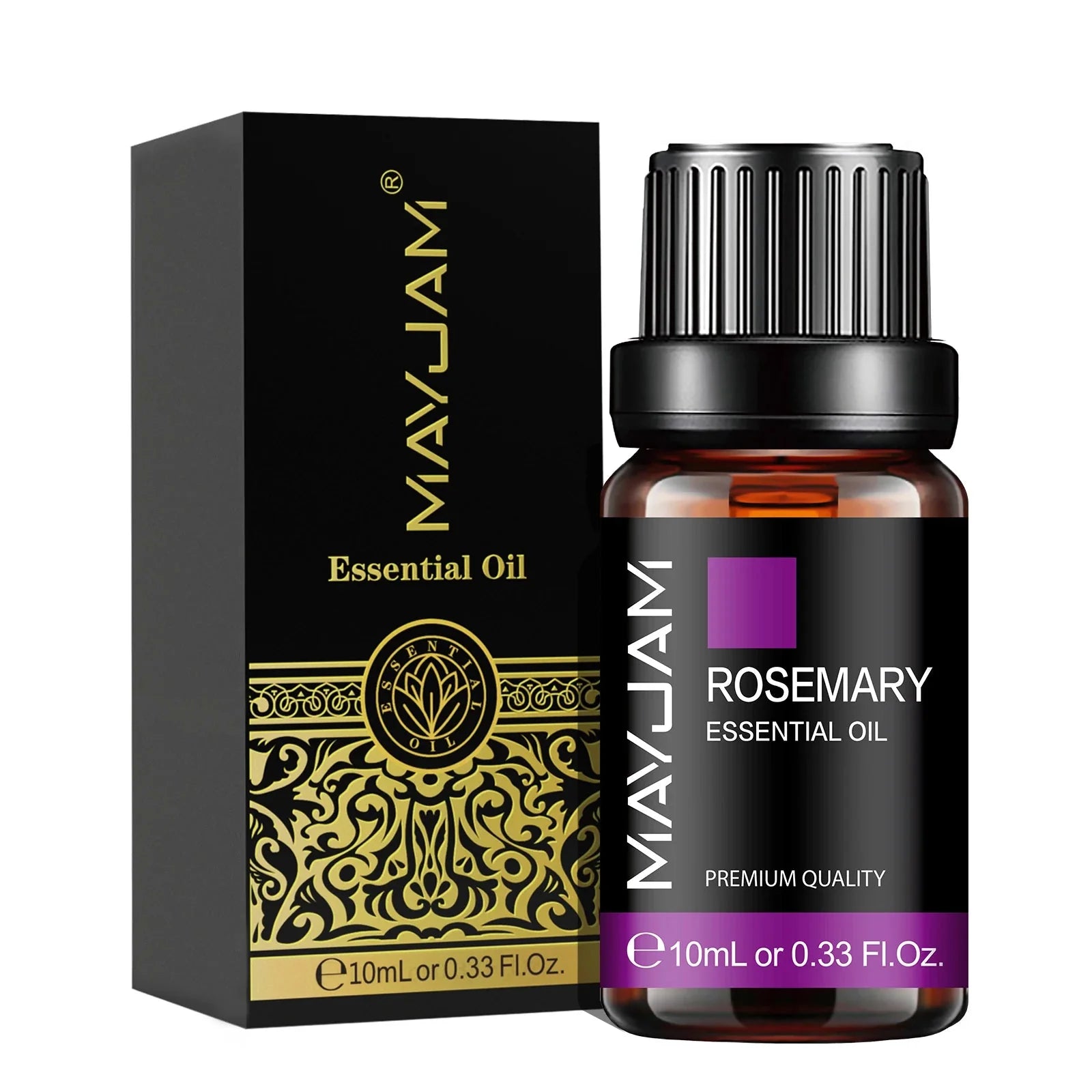 MAYJAM 10ML Lavender Lemongrass Jasmine Vanilla Eucalyptus Rose Lemon Essential Oil for Humidifier Diffuser Candle Making
