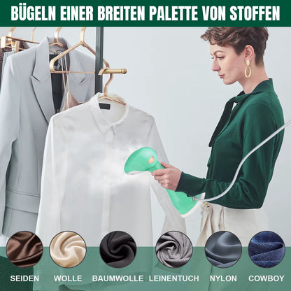 Powerful Handheld Clothes Steamer – Fast 30-Second Heat-Up, Perfect for Travel & Home Use, Effortless Wrinkle Removal